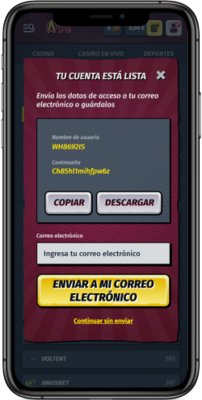 Captura de pantalla móvil de los pasos de registro 3