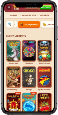 Captura de pantalla de la página del casino BillyBets