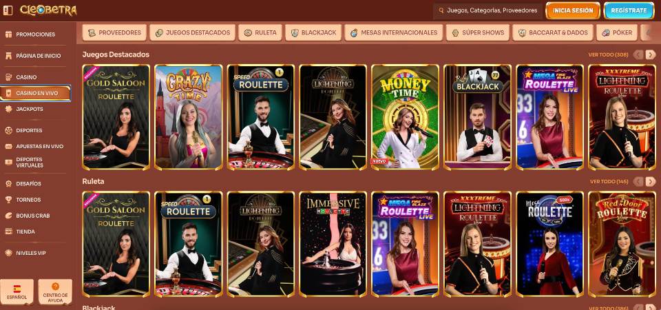 Casino Cleobetra en Vivo