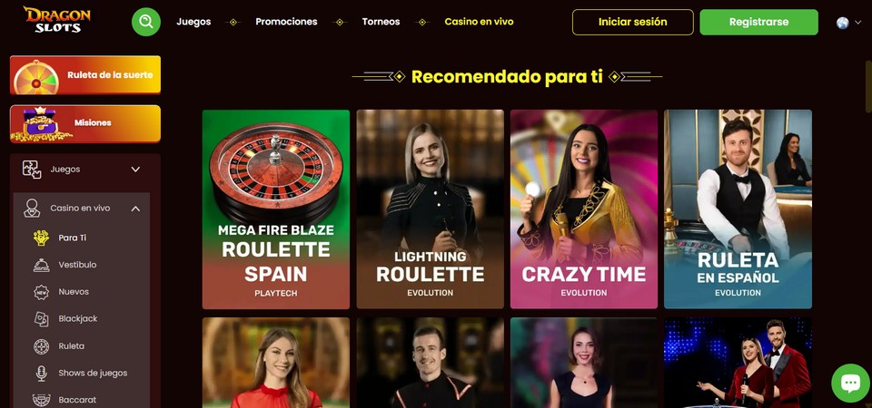 Casino Dragonslots en Vivo