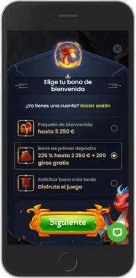 Captura de pantalla móvil de los pasos de registro