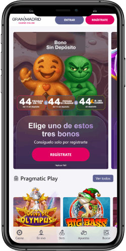 Gran Madrid – €44 Casino Bonus