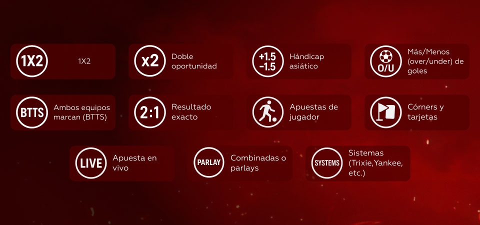  Tipos de apuestas deportivas 