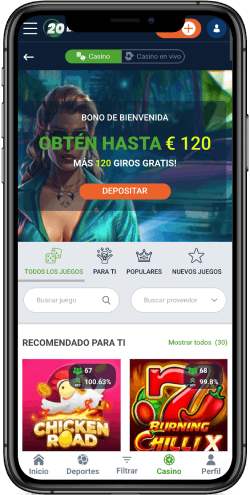 20Bet casino página principal