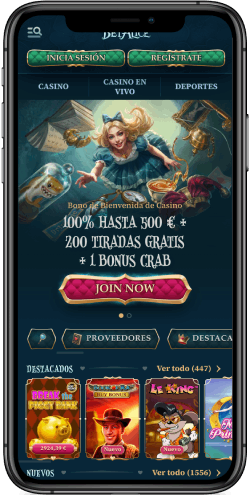 BetAlice casino página principal