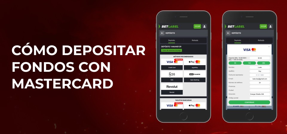 Gráfico para el bloque Cómo realizar un depósito con Mastercard