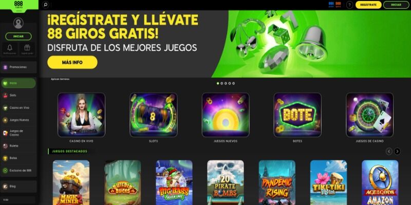 Captura del 888casino