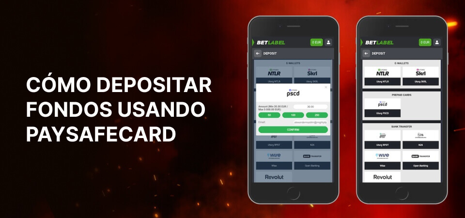 Gráfico para el bloque Cómo realizar un depósito con PaysafeCard