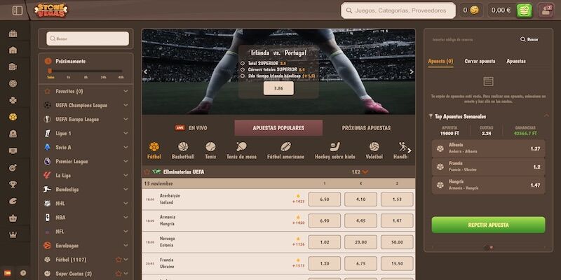 Página de deportes de 1xBet España  