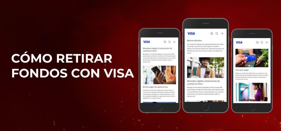 Cómo retirar fondos con Visa