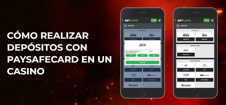 Cómo realizar depósitos con Paysafecard en un Casino