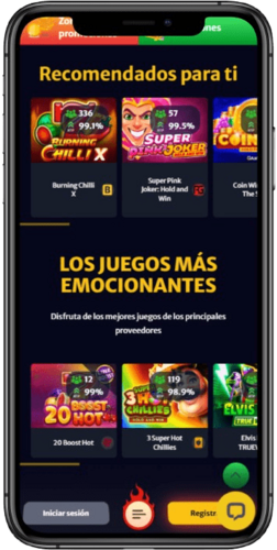 Captura de pantalla de la página del casino de la casa de apuestas HellSpin