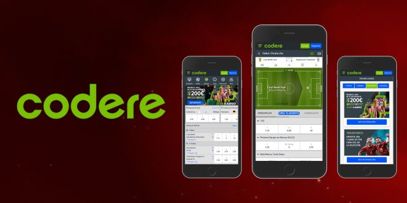 Captura de pantalla de la versión de la aplicación de Codere.