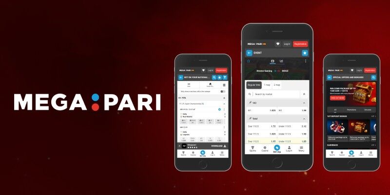 Captura de pantalla de la versión de la aplicación de Megapari