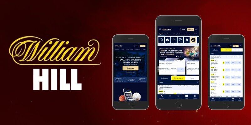 Captura de pantalla de la versión de la aplicación de William Hill