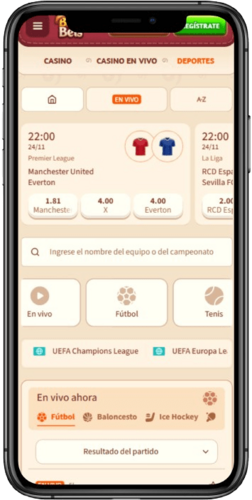 Página principal de la casa de apuestas BillyBets