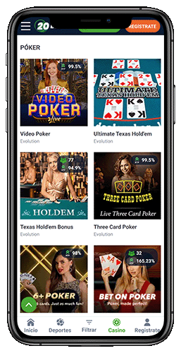 El mejor casino en línea con póker 20Bet, referencia en casinos seguros