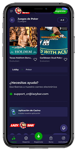 El mejor casino en línea con póker en vivo Lazybar