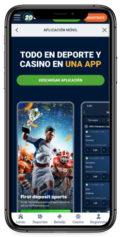 Captura de pantalla de la página de la aplicación móvil iOS