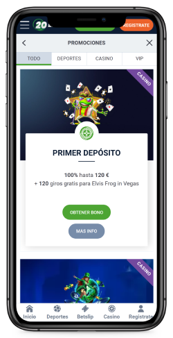 captura de pantalla de la página de promociones