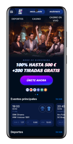 Para usuarios de Android Boomerang-Bet
