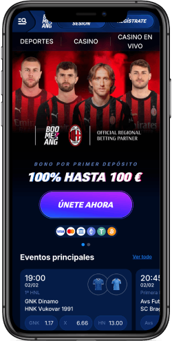 Para usuarios de iOS Boomerang-Bet