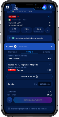 Cómo realizar una apuesta Boomerang-Bet 2