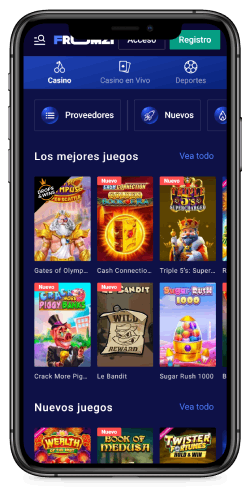 capture d'écran de la page du casino