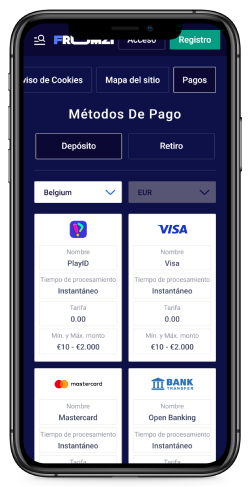 capture d'écran de la page de dépôt