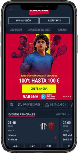 Imagen de página principal de Rabona