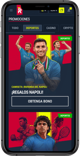 Imagen de página de promociones en Rabona