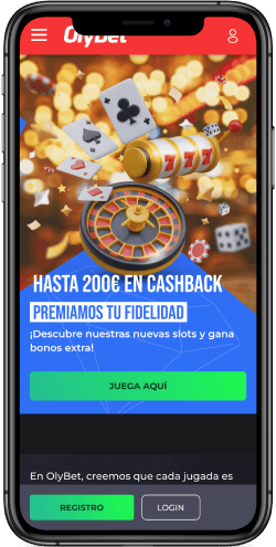 Una captura de pantalla de la página de bonificación de la casa de apuestas OlyBet Casino