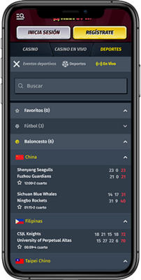 Formatos de cuota, búsqueda y favoritos
