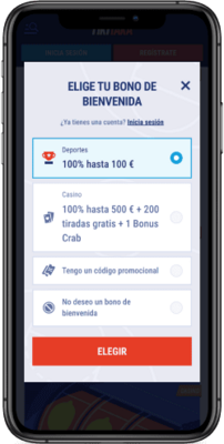 Captura de pantalla móvil de los pasos de registro 3