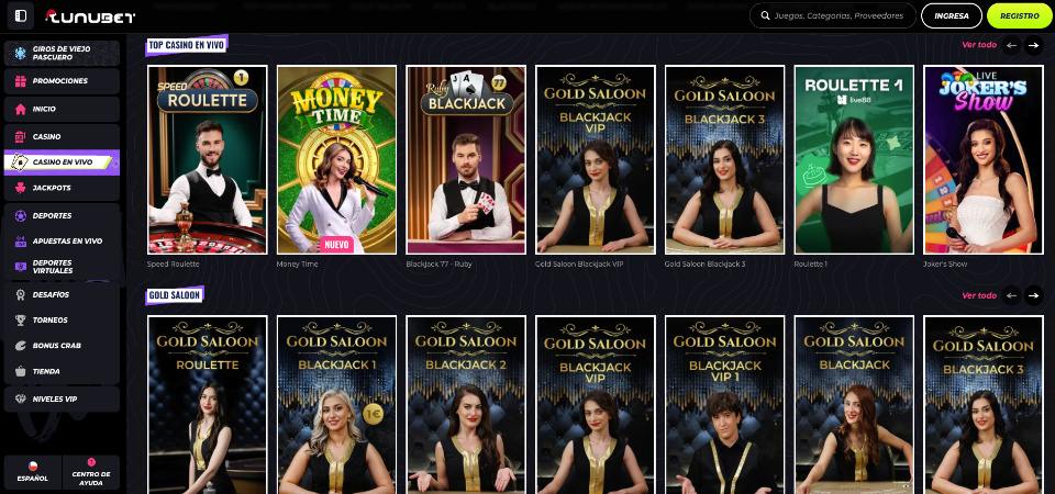Casino Lunubet en Vivo
