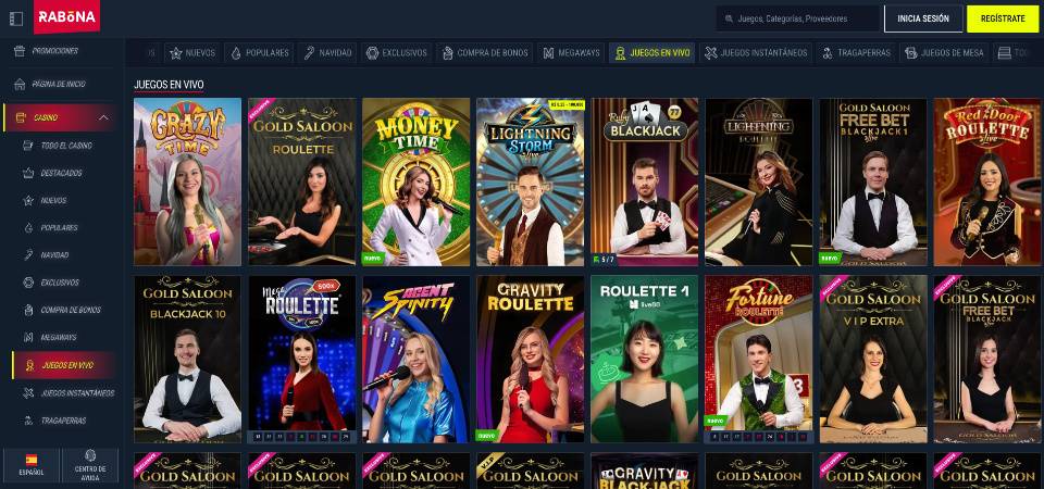 Casino en Vivo en Rabona