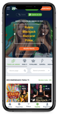 Casino en Vivo en 20bet