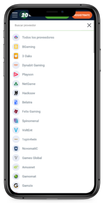 Proveedores y Calidad del Software en 20bet