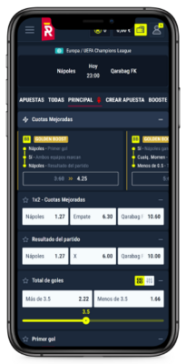 Captura de pantalla de un evento deportivo
