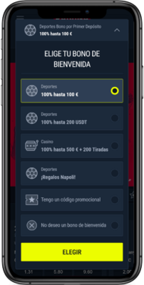 Captura de pantalla móvil de los pasos de registro 3