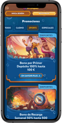 Bonos y Promociones en Winbay - captura de pantalla móvil