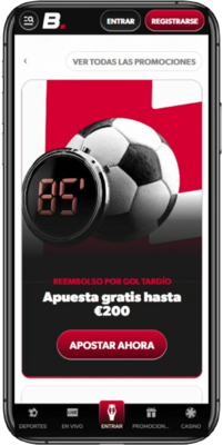 Reembolsos por gol tardío